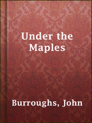 cover image of Under the Maples